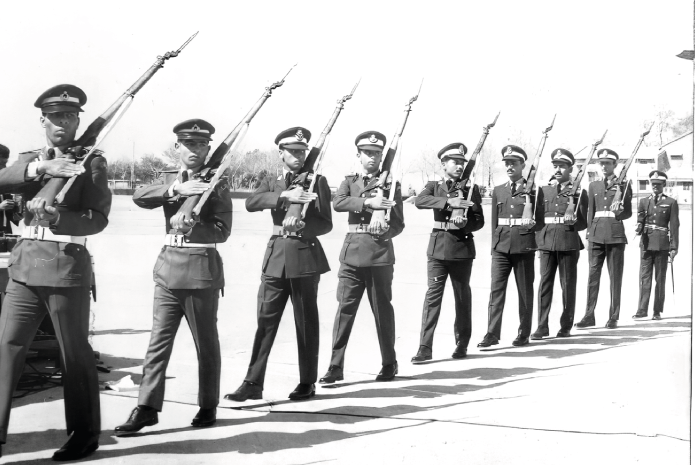 Saluting away the Chief Guest