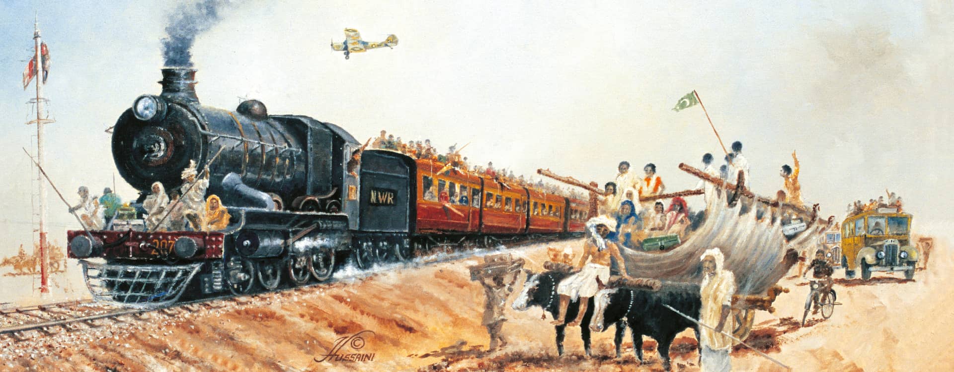 AOP Austers Over a Refugee Train