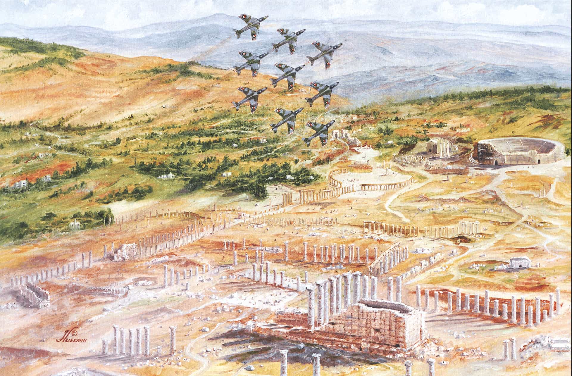 THE HASHEMITE DIAMOND” OVER JORDAN