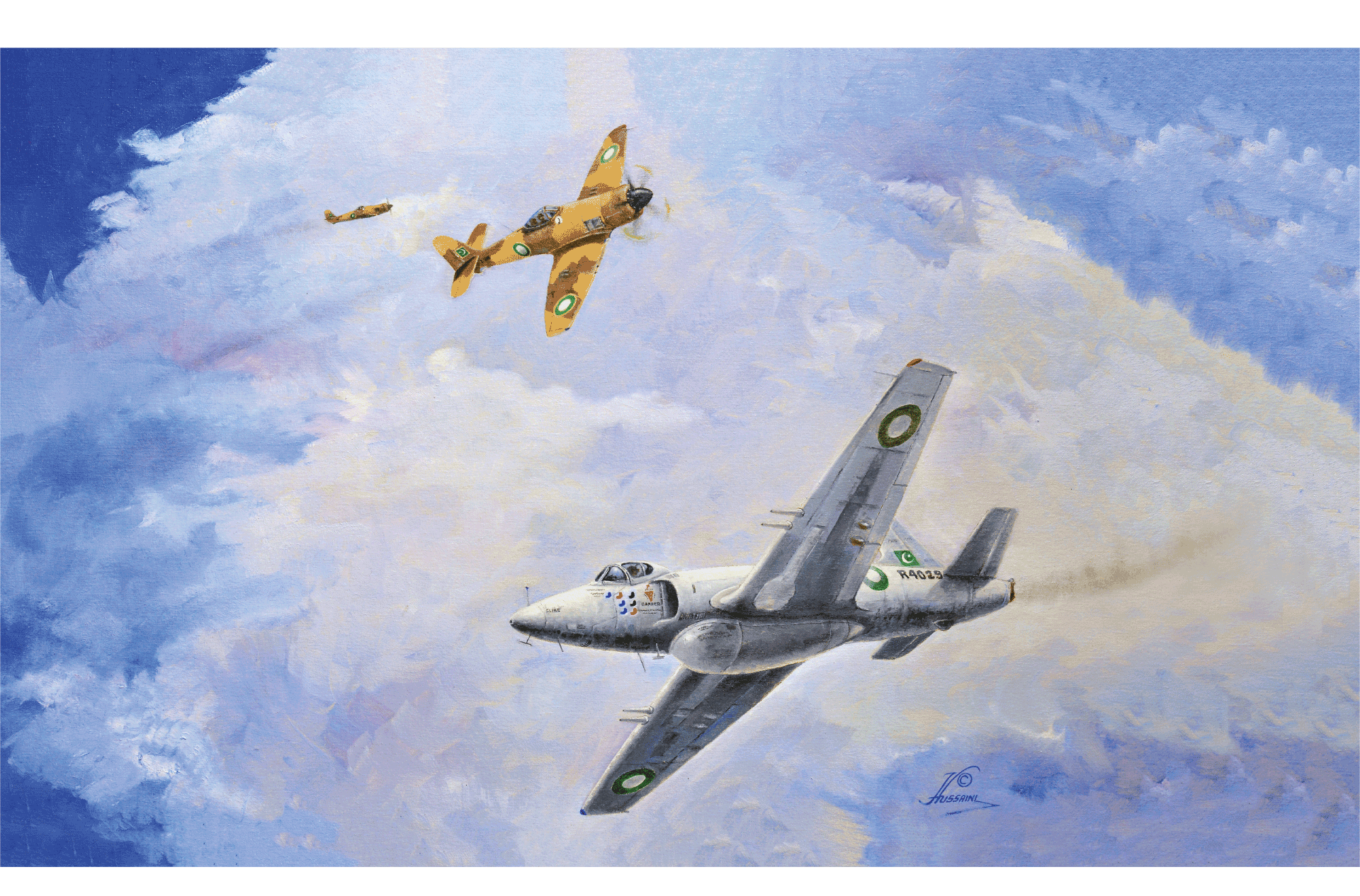 NO. 11 SQUADRON COMMANDER “F.S.” HUSSAIN TEACHES HIS PILOTS THE ART OF AIR COMBAT