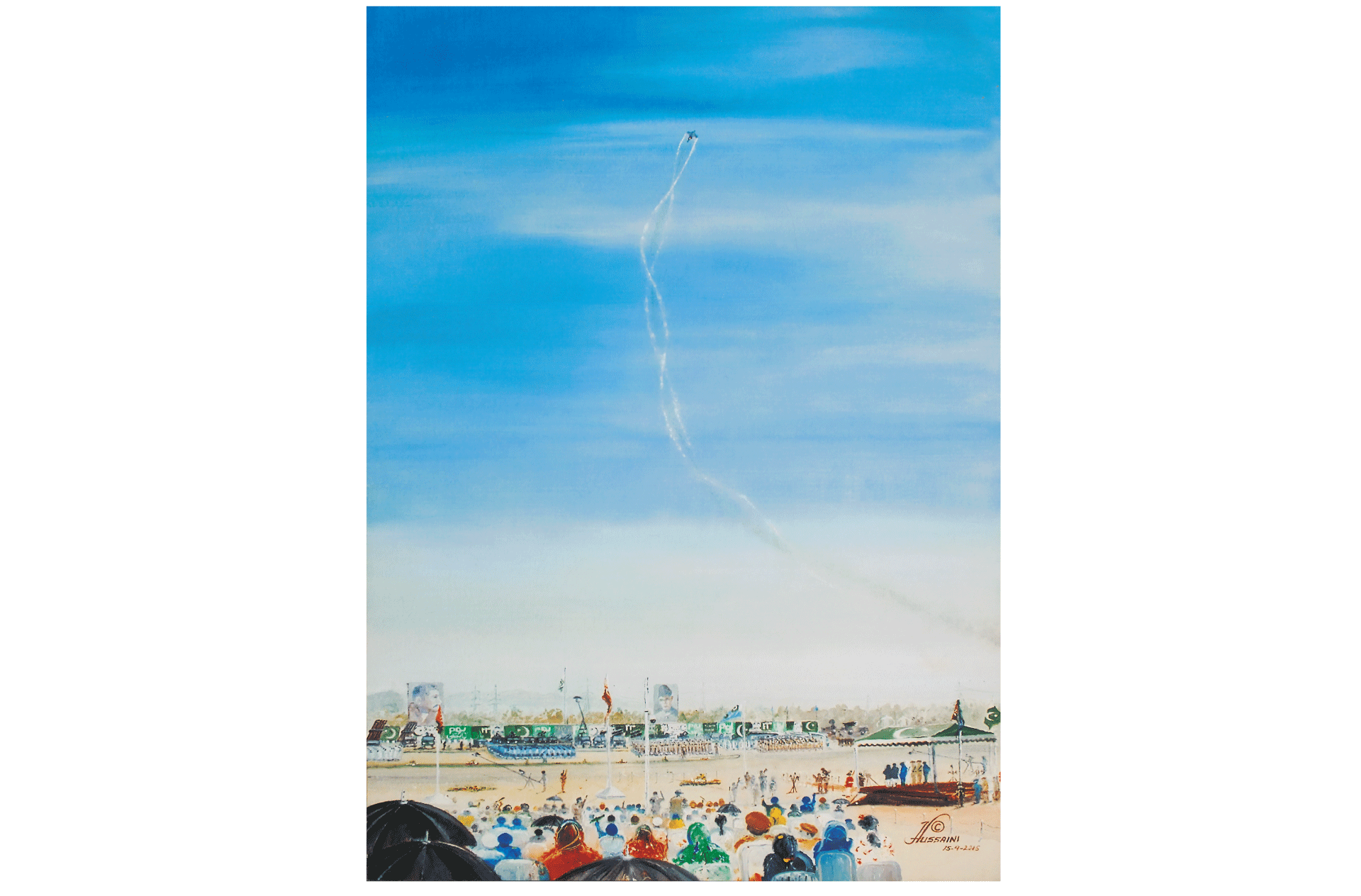 17TH PAKISTANI AIR CHIEF LEADS THE PAKISTAN DAY FLYPAST