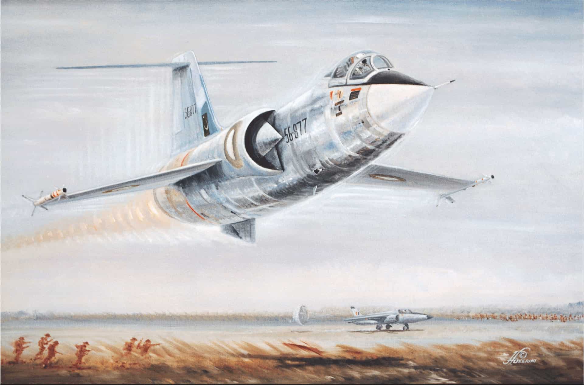 AN INDIAN GNAT FIGHTER SURRENDERS