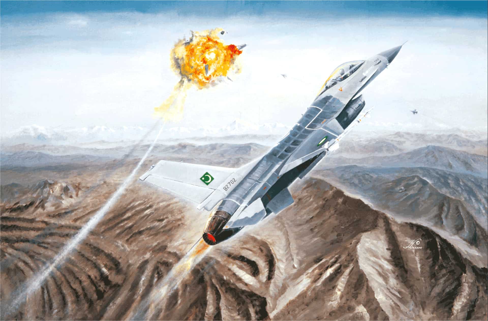 F-16 DESTROYS AN INTRUDER