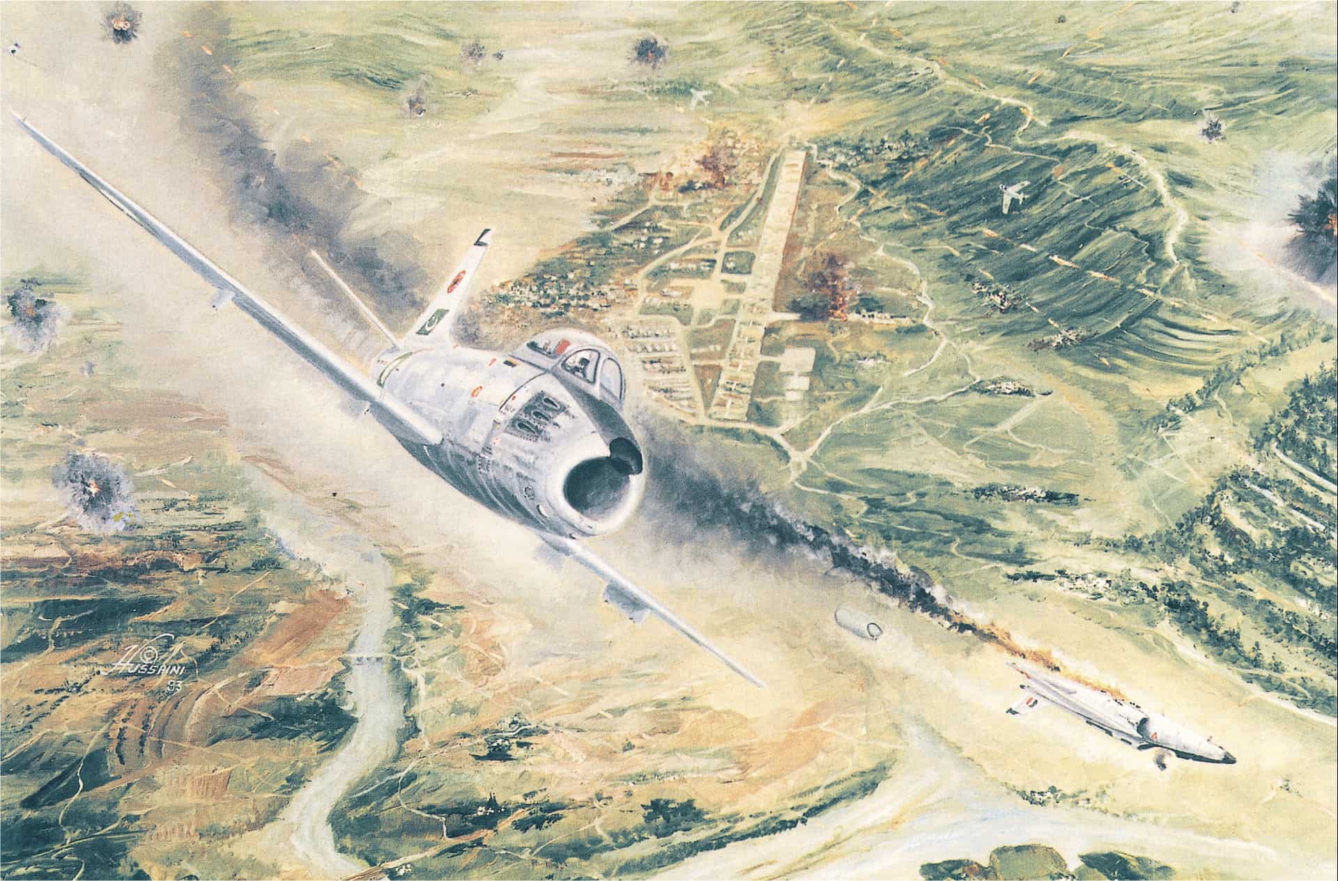 F-86F DOWNS A GNAT OVER SRINAGAR