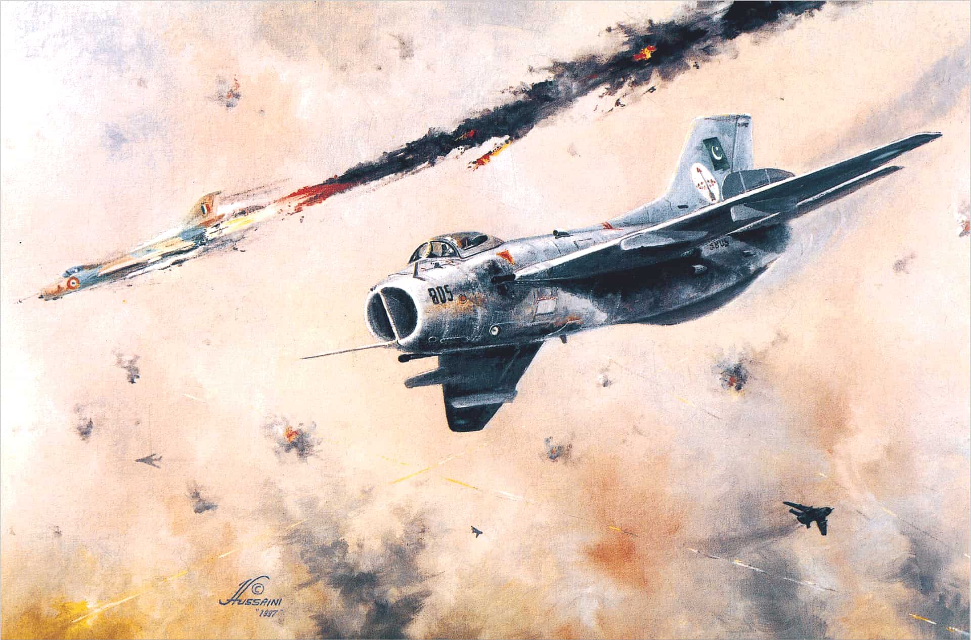 SU-7 GOES DOWN OVER SHAKARGARH