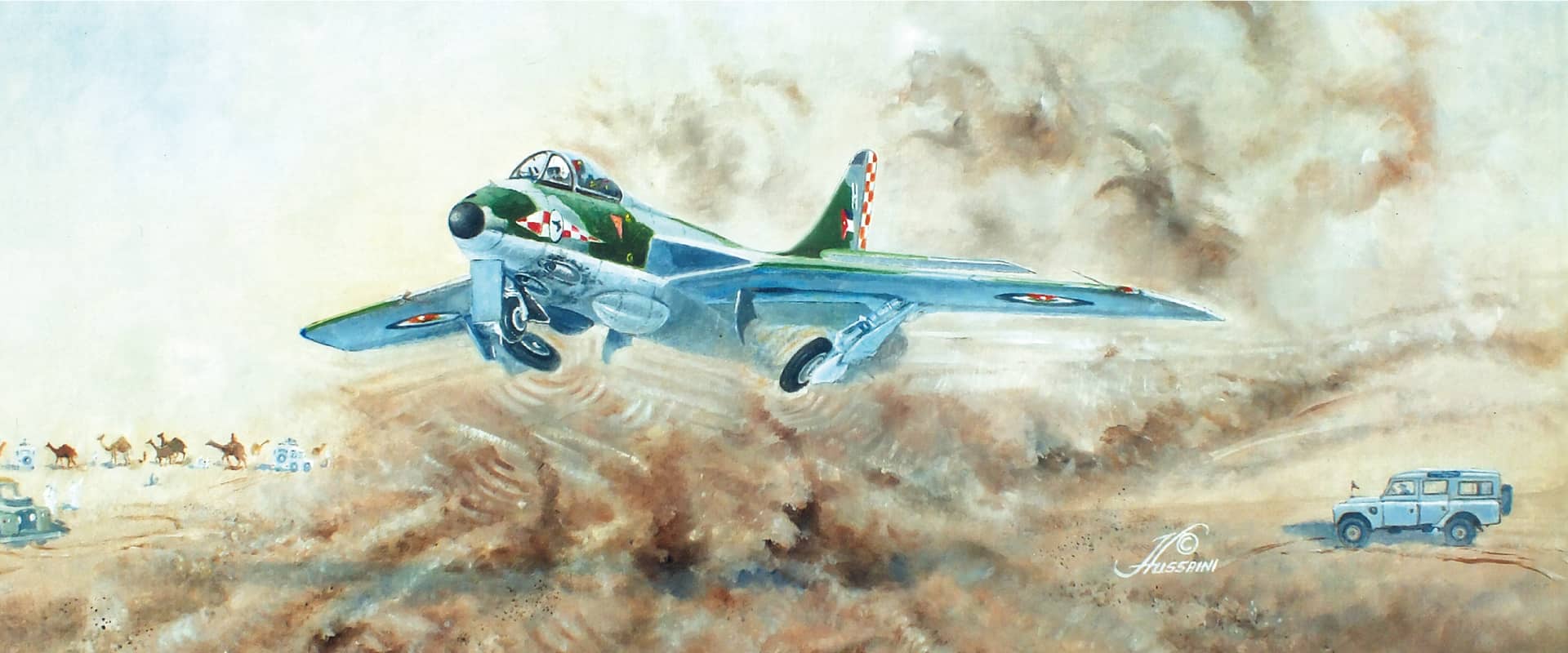 AVON POWER AND TRICKY AERODYNAMICS SAVE A HUNTER OF THE RJAF