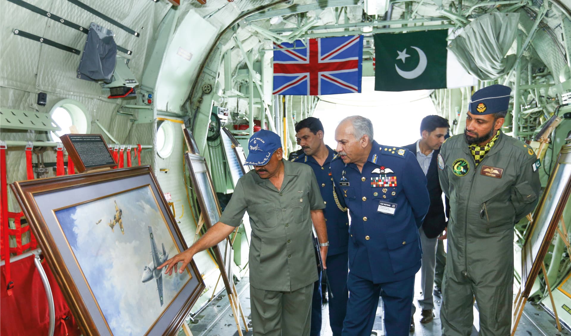 Artist briefs Air Chief Marshal Mujahid Anwer Khan