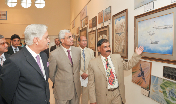 Chairman Senate Nayyar Bukhari opened Hussaini's exhibition
