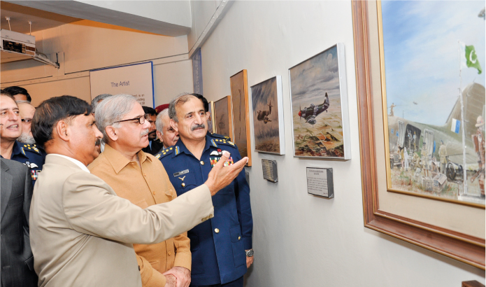 Chief Minister Punjab Nawaz Sharif opens Hussaini's exhibition