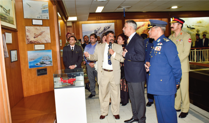 Mr Zubair the Governor Sindh opens Hussaini's Exhibition