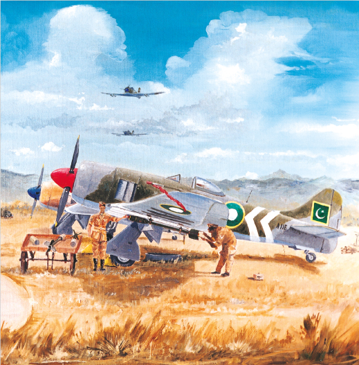 The Station Commander Inspects the Flight Lines