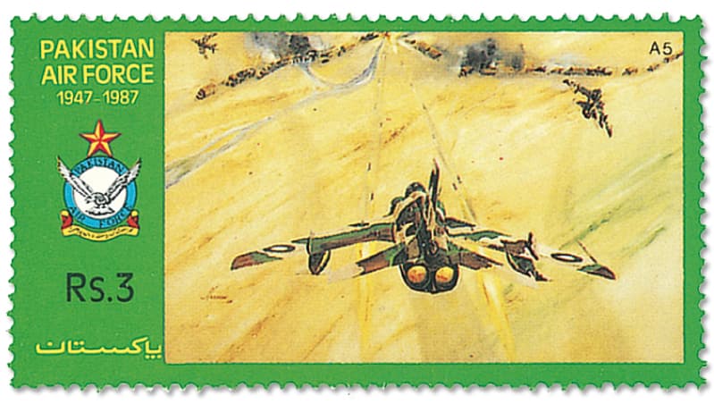 A-5 Ground Attack Aircraft Stamp