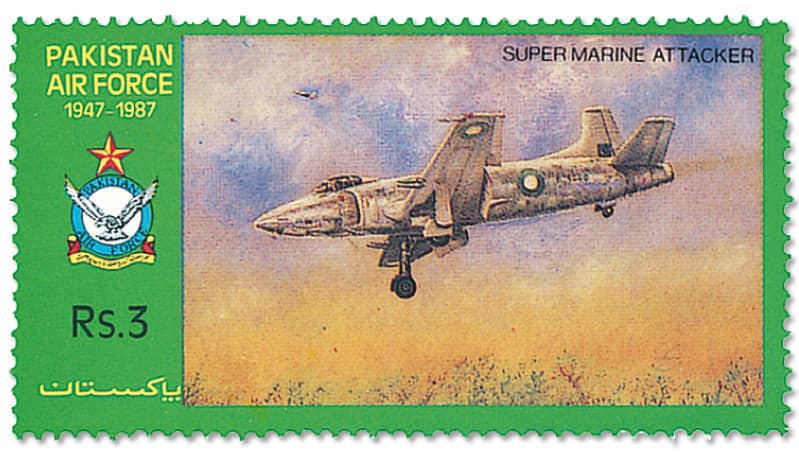 Supermarine Attacker Stamp