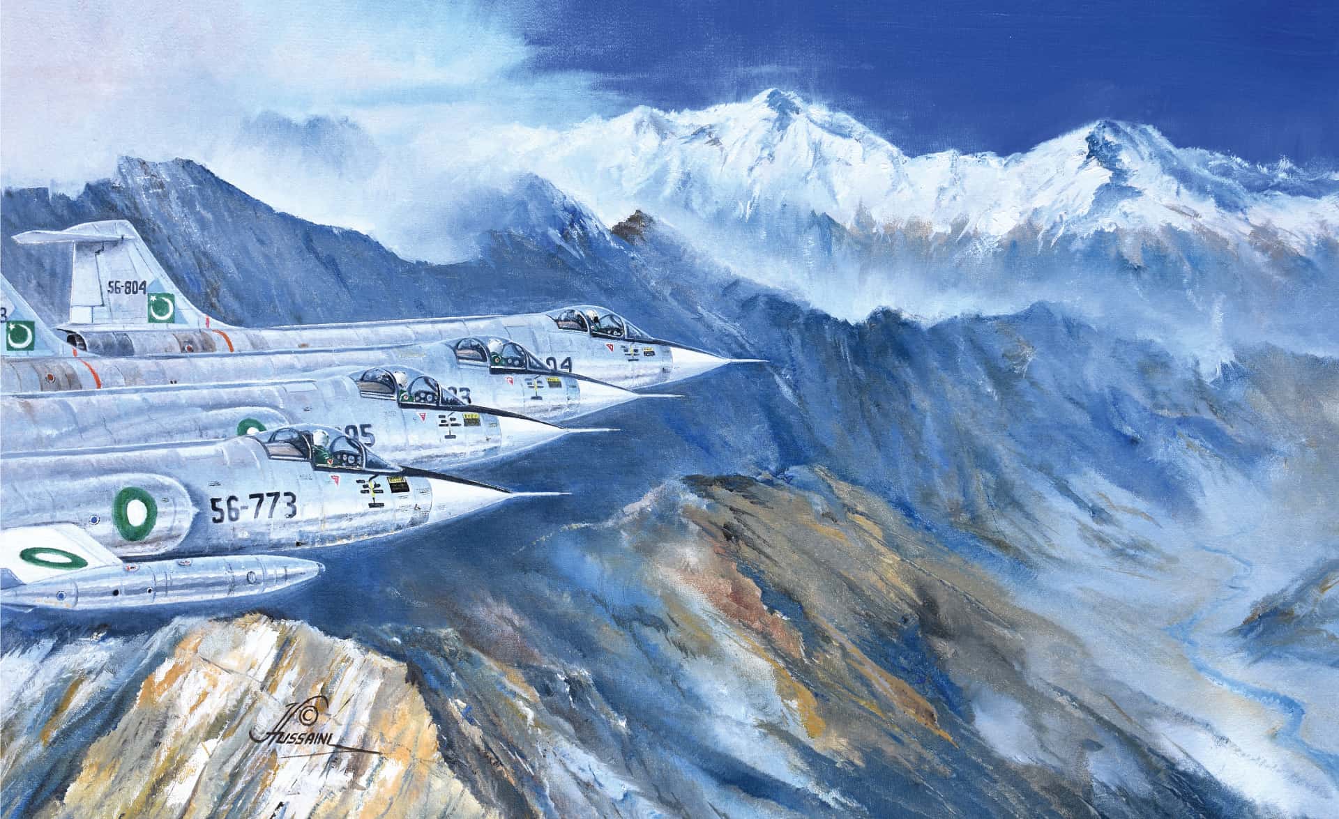 THUNDERS CAP IN THE KARAKORAMS K-2 PEAK BACKDROP